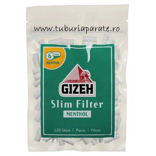 Filtre Tigari Gizeh Slim Menthol 6/15 mm